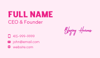 Fashion Signature Wordmark Business Card Image Preview