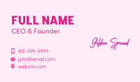 Fashion Signature Wordmark Business Card Image Preview