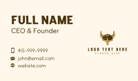 Viking Helmet Armory Business Card