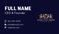 Elegant Crest Crown Business Card Design