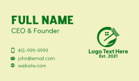 Sustainable Home Cleaning Business Card