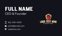 Dragon Gaming Shield Emblem Business Card