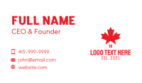 Red Canada House  Business Card