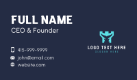 Blue Tail Tower Business Card Design