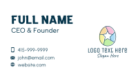 Colorful Egg Star  Business Card Design