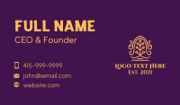 Golden Ornamental Bell Business Card
