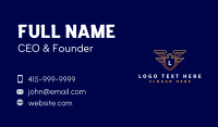 Shield Wing Security Business Card Design