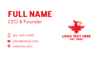 Red Parrot Business Card example 4