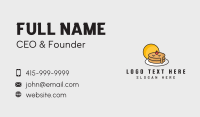 Angry Pancake Mascot Business Card Design