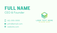 Green Cube 3D Tech Business Card