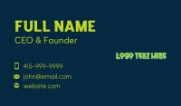 Pop Shapes Wordmark Business Card