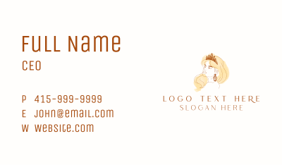 Sophisticated Lady Jeweler   Business Card Image Preview