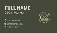 Shovel Spade Gardening Business Card