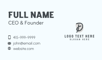 Apparel Store Letter D Business Card Design