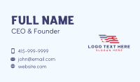America Flag Diner Business Card Design