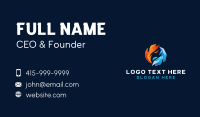 Cooling Ice Flame Business Card
