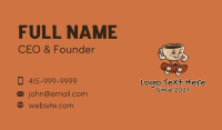 Coffee Cup Skateboarder Business Card Design