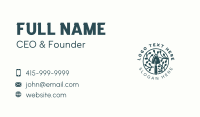 Trowel Leaf Gardening Business Card Design