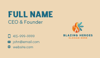 Snowflake Fire Energy Cooling Business Card Image Preview