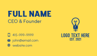 Blue Lightbulb  Business Card