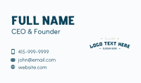 Block Toy Wordmark Business Card