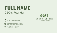 Green Infinite Ribbon Business Card