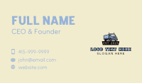Trailer Truck Delivery Business Card Design