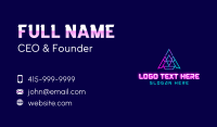 Triangle Tech Letter A Business Card