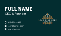 Royal Flower Shield Business Card Design