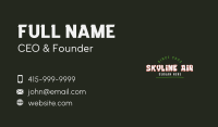 Festival Culture Wordmark Business Card