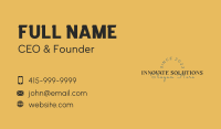 Vintage Wordmark Business Business Card