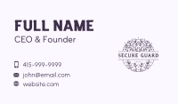 Stylish Flower Boutique  Business Card