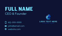 Torch Fire Flame Business Card Design
