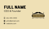 Barber Hair Moustache Business Card