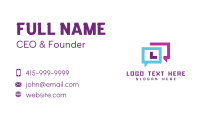 Creative Marketing Chat Box Business Card