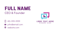 Creative Marketing Chat Box Business Card Design