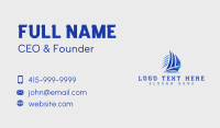 Sailboat Yacht Cruise Business Card Design