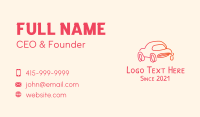 Monoline Car Dealer Business Card