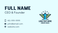 Cross Tower Wings Business Card