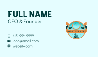 Bahamas Map Beach Business Card Design