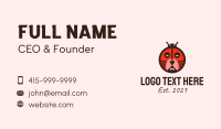 Tiger Ladybug Mask  Business Card