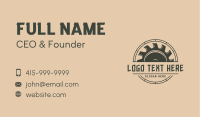 Carpentry Saw Tool Business Card