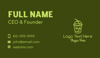 Smiling Face Drinking Cup Business Card