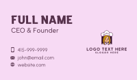 Woman Chef Cook Business Card Design