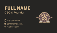 Carpentry Lumberjack Tools Business Card