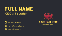 Red Phoenix Gem Business Card