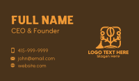 Talk Bubble Business Card example 2