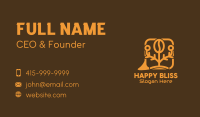 Coffee Bean Message Bubble Business Card