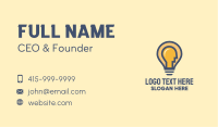 Light Bulb Man  Business Card Design