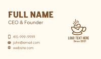 Hot Coffee Lover Business Card Design